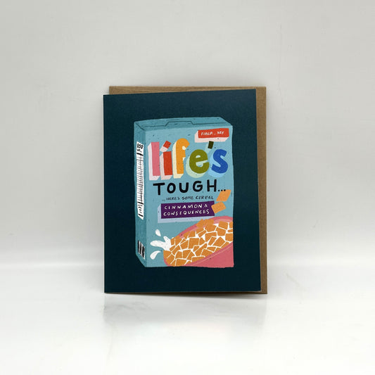 Life's Tough Cereal Card