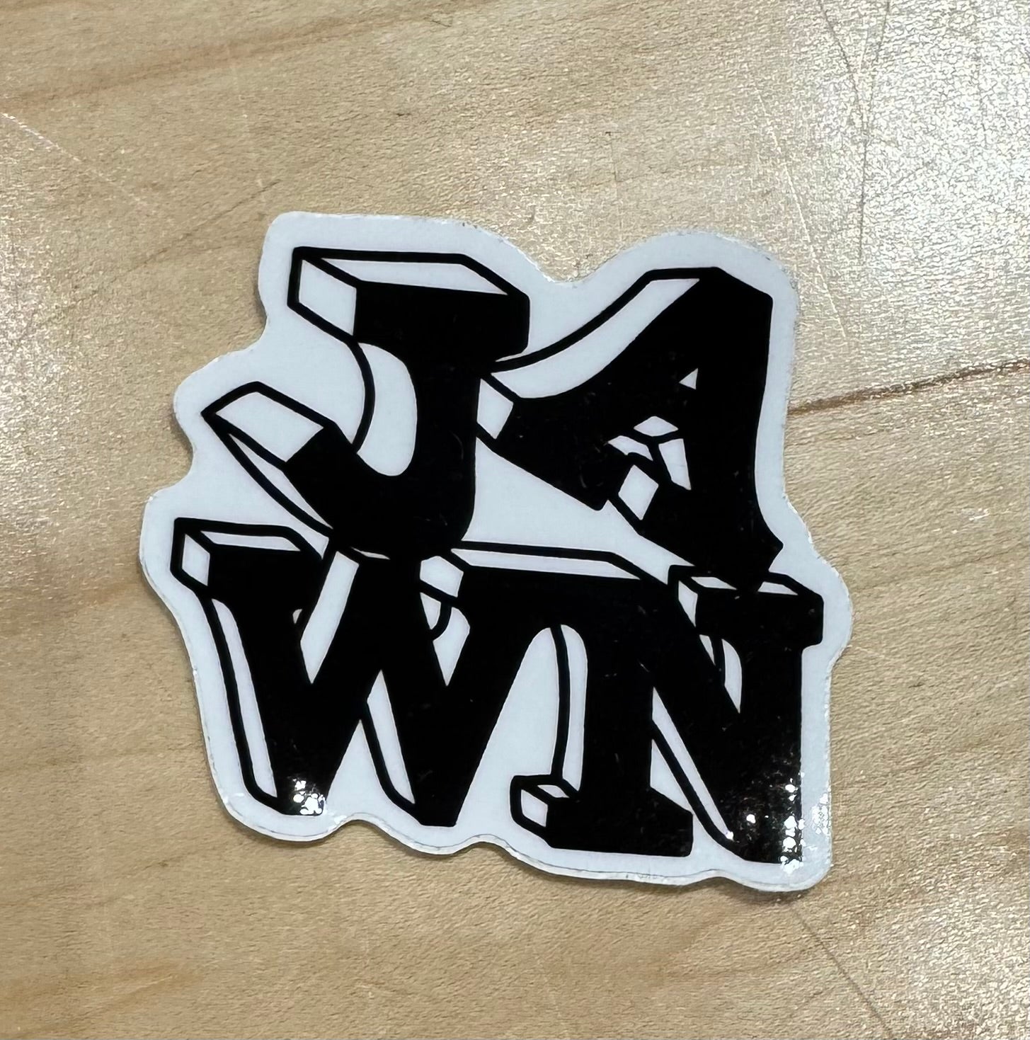 Jawn sticker -Black/White
