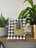 Black Gingham Gift Bag