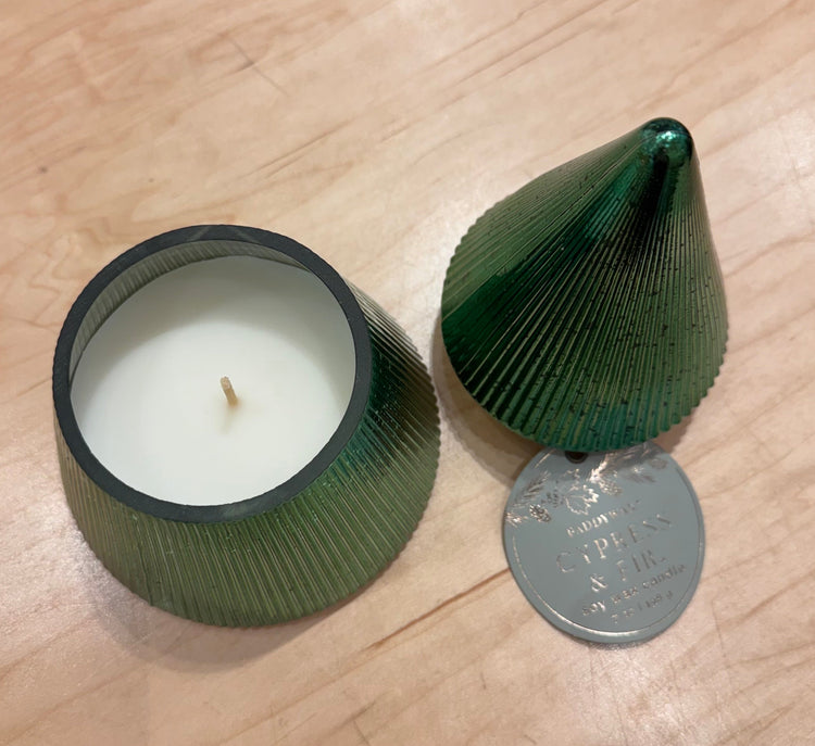 Green Christmas Tree Candle