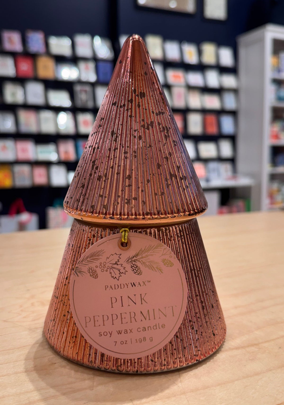 Pink Christmas Tree Candle