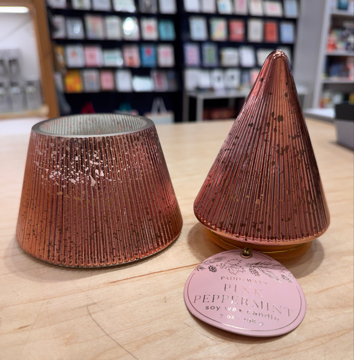 Pink Christmas Tree Candle