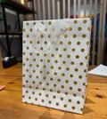 Gold Polka Dot Gift Bag