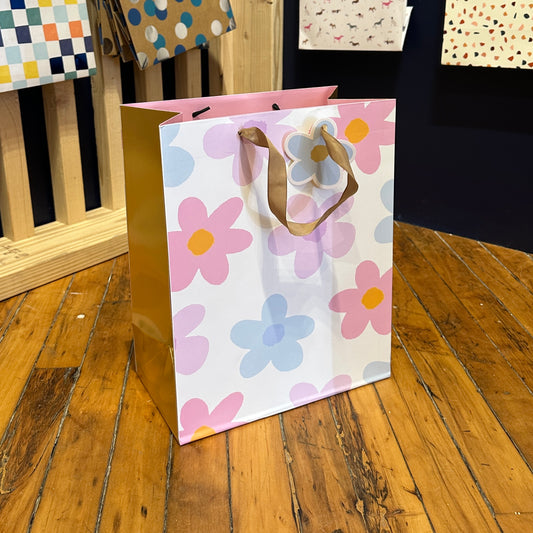 Pink Floral Gift Bag