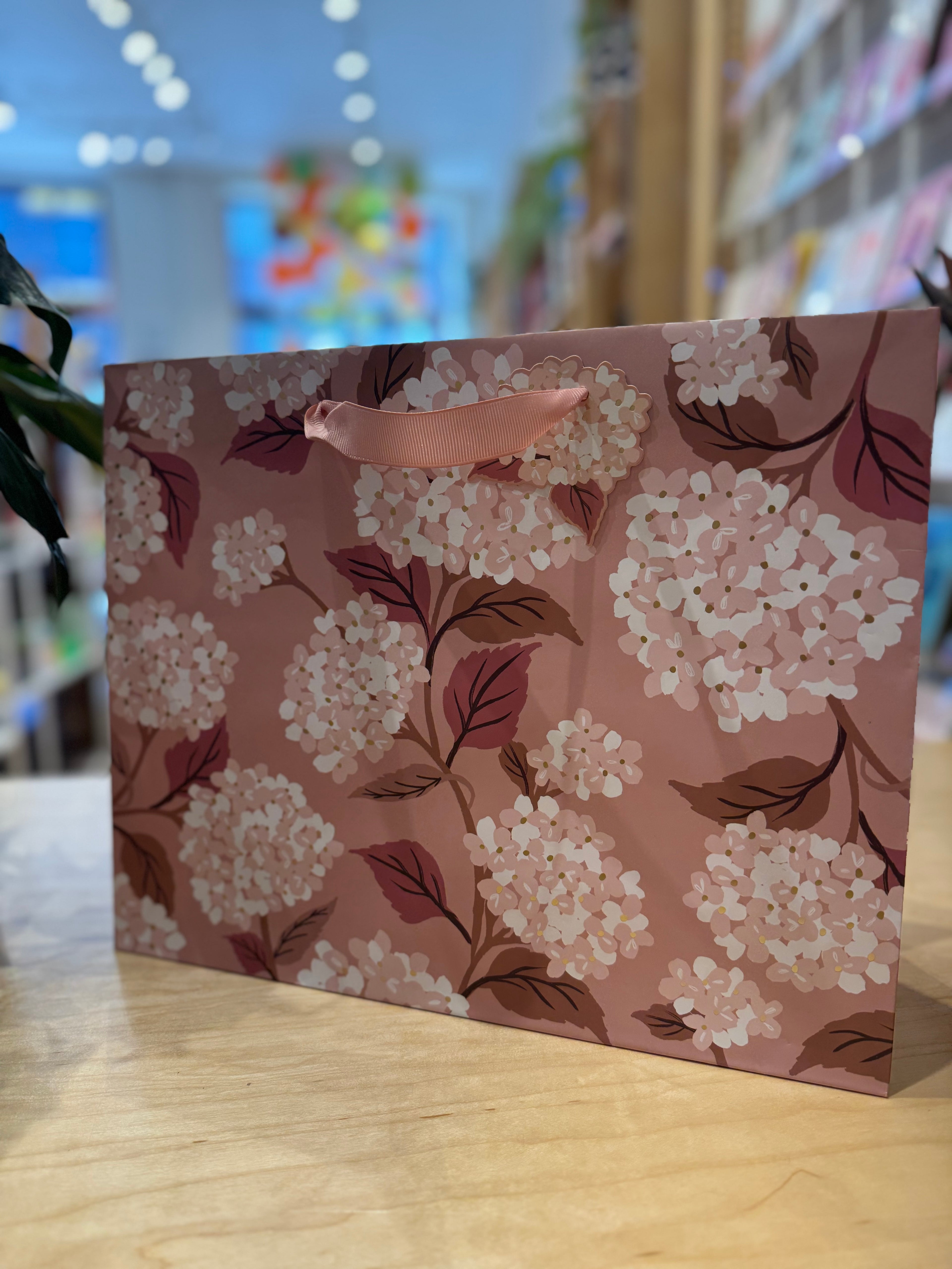 Pink Flower Gift Bag