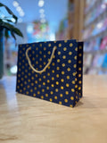 Small Gold Dotted Gift Bag