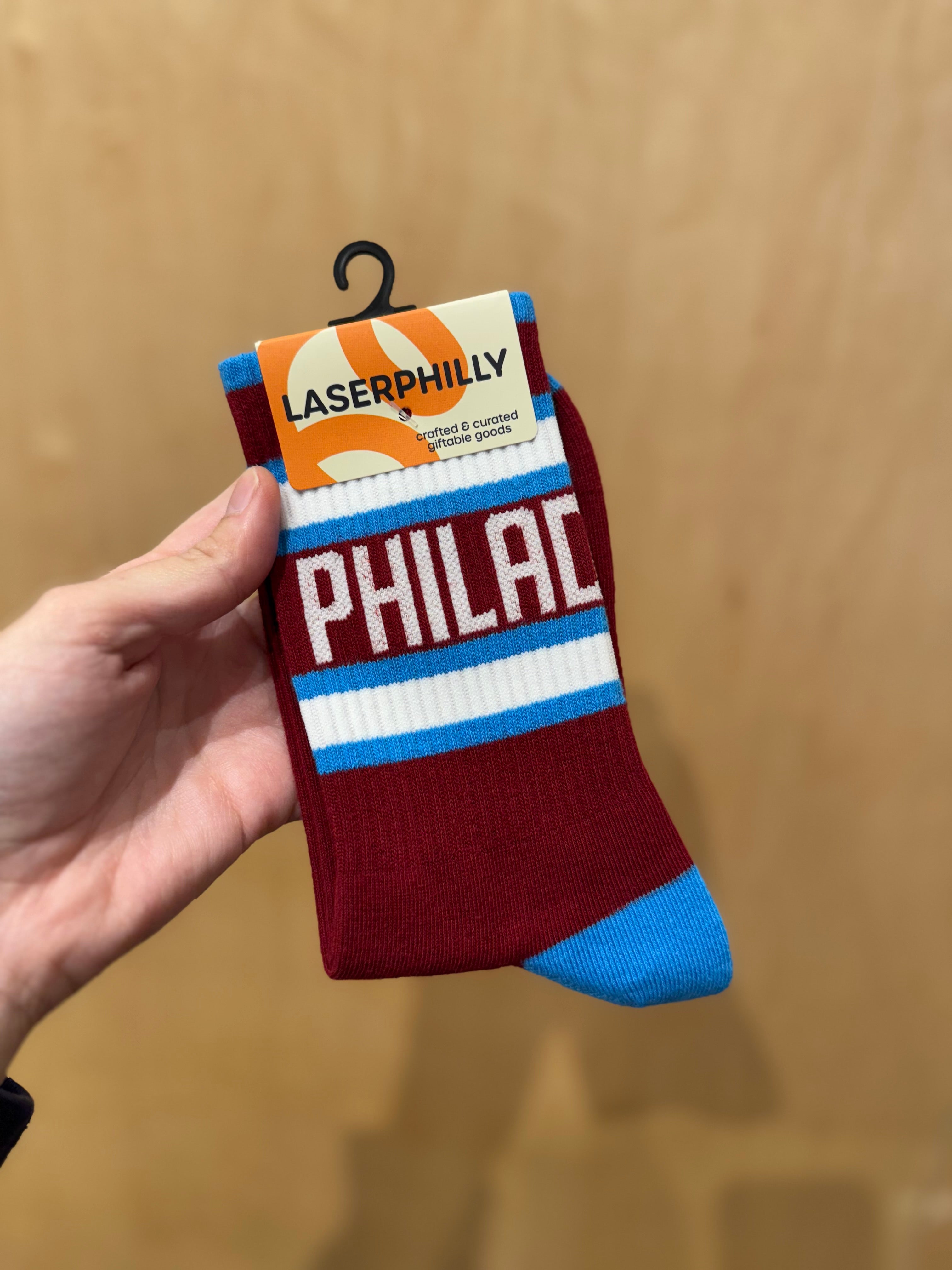 Laser Philly Philadelphia Socks - Red