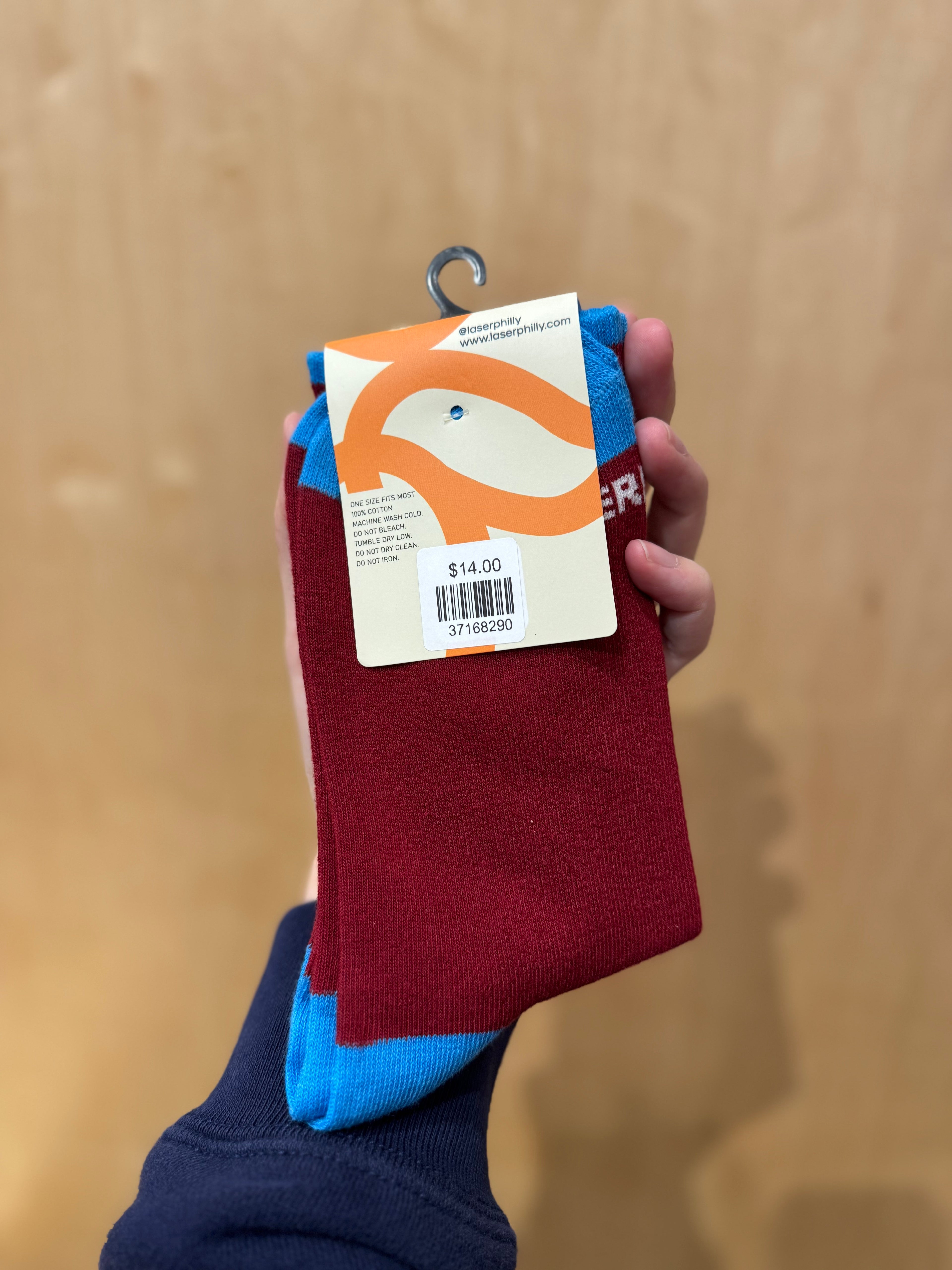 Laser Philly Philadelphia Socks - Red