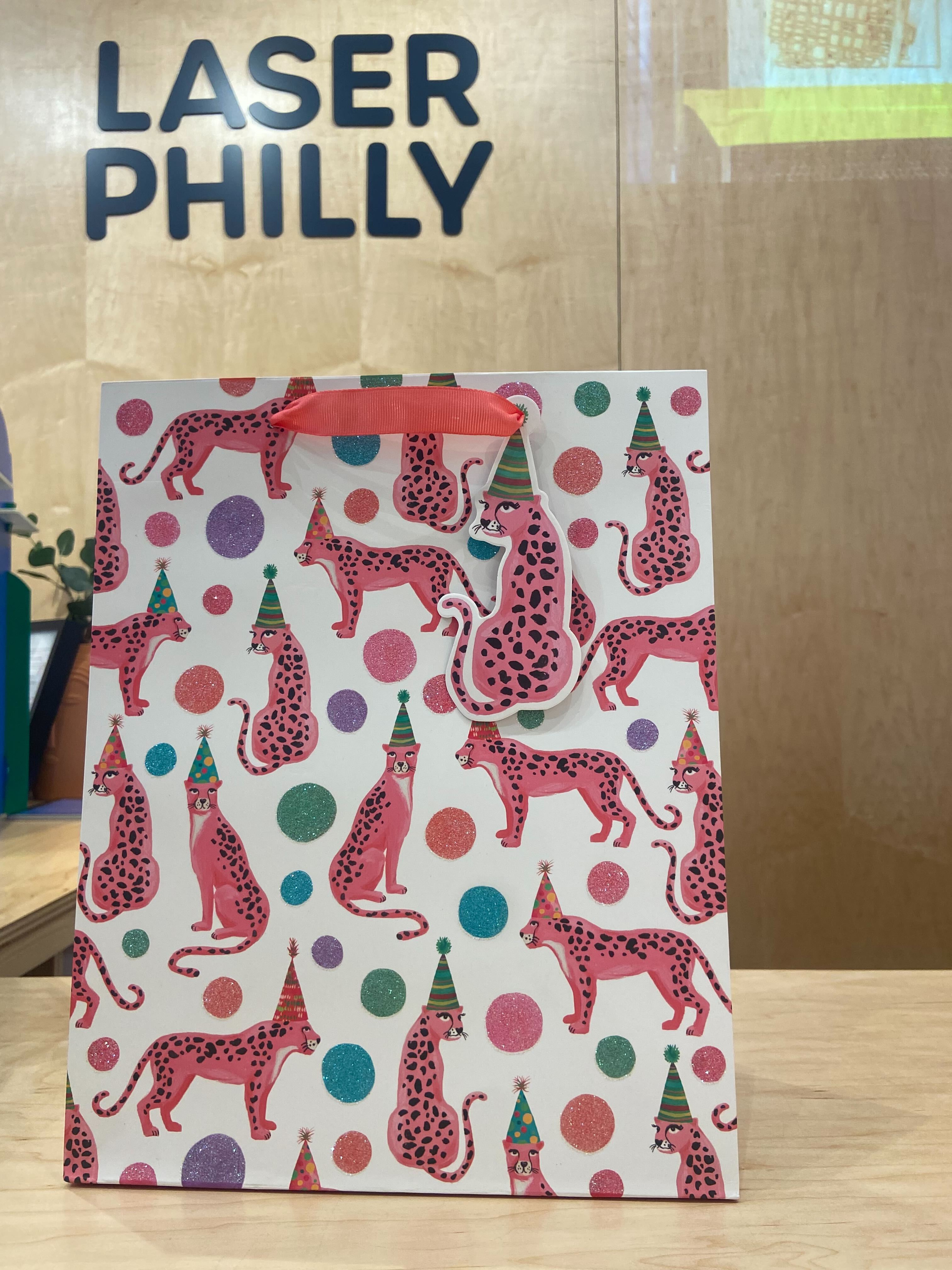 Gift Bag - Birthday Sparkly Cheetah