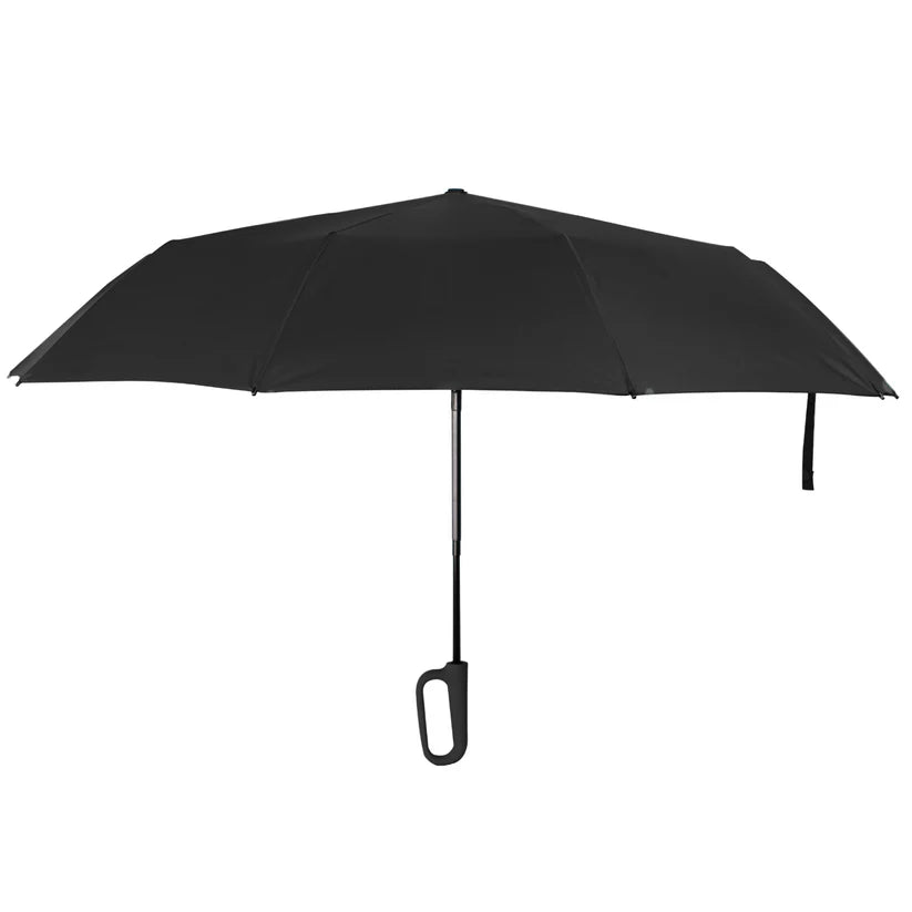 Umbrella with Never-Forget Carabiner Handle