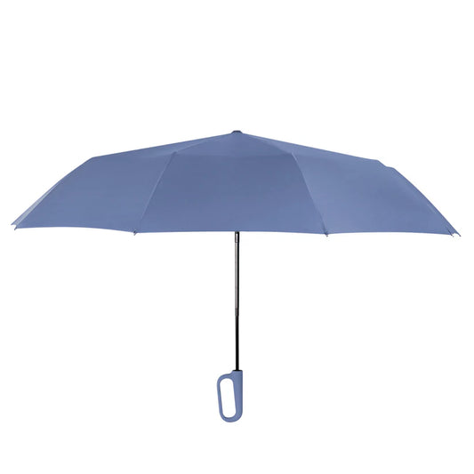 Umbrella with Never-Forget Carabiner Handle