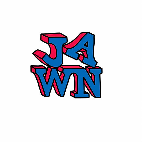 Jawn sticker - Blue/Red