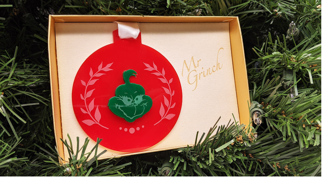 Grinch Xmas Ornament
