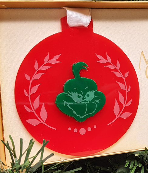 Grinch Xmas Ornament