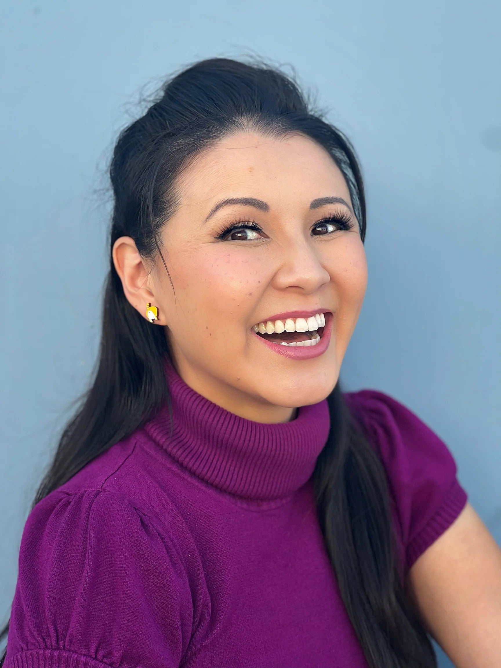 Cat Butt Wood Earrings