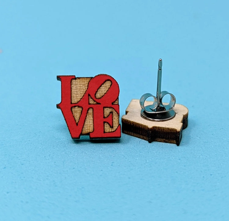 Philly LOVE Statue Stud Earrings