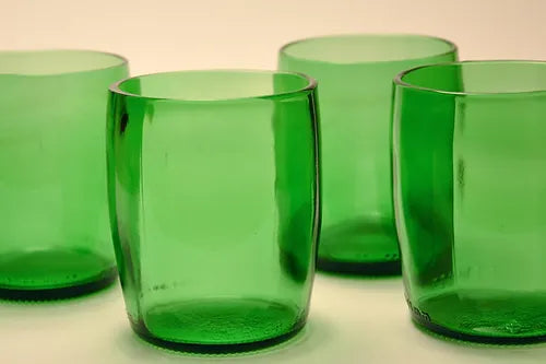 Perrier Green Tumblers Made From Perrier Water Bottles