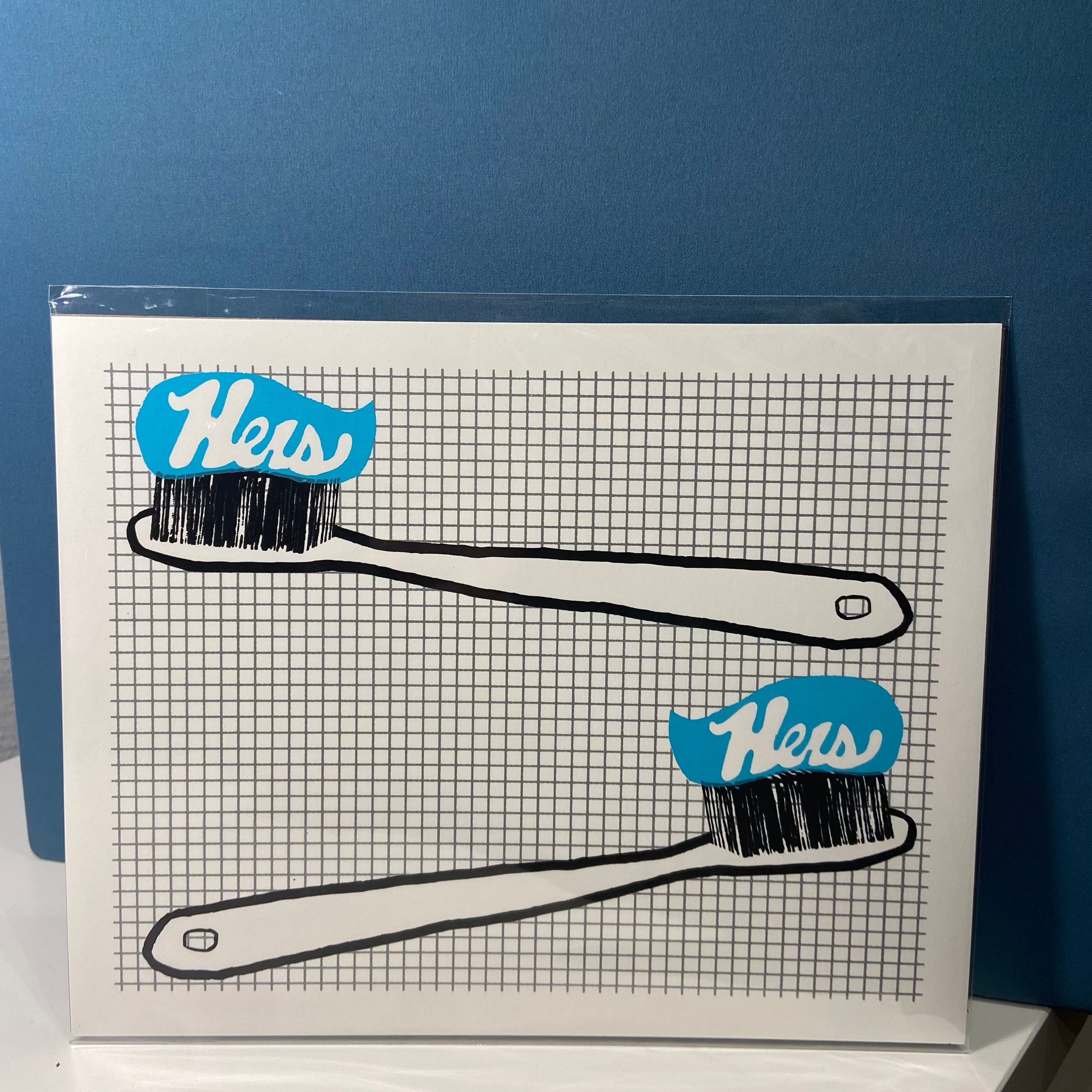 Hers and Hers Screen Print (8x10)