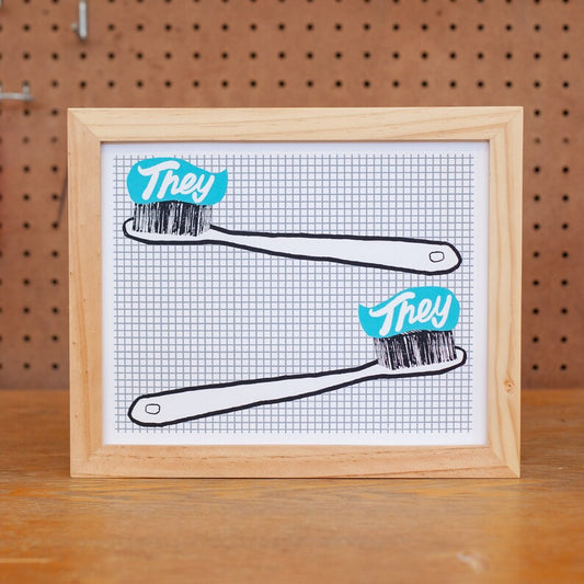 They and They screen print