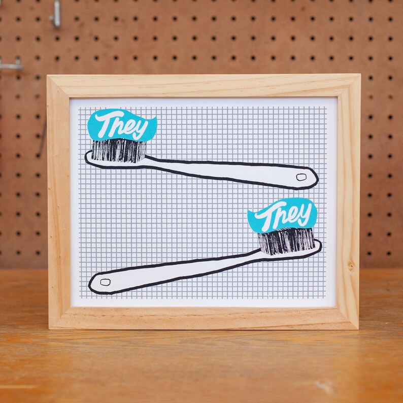 They and They Screen Print (8x10)
