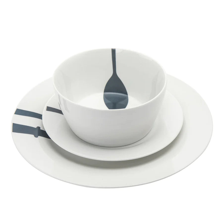 16pc Acme Diner Dinnerware