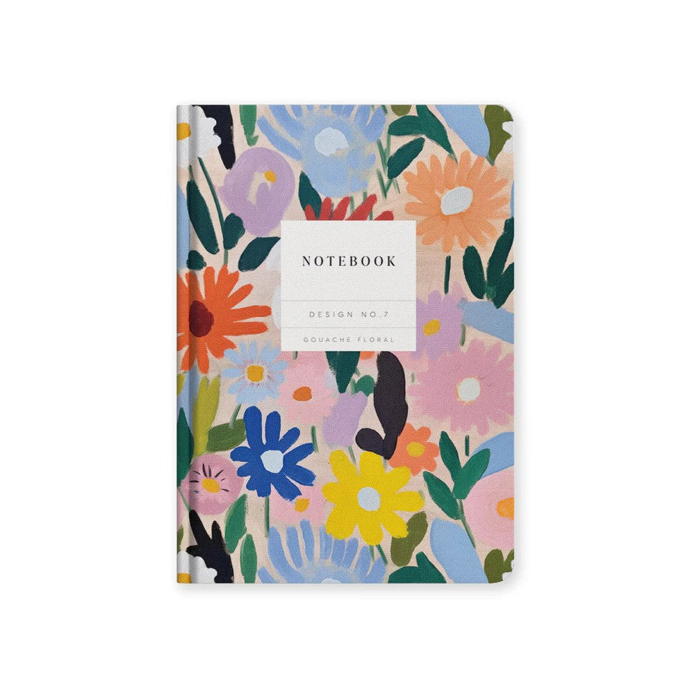 Gouache Floral Hardback Notebook