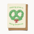 Pretzel Wreath Card