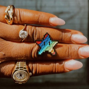 Rainbow Star Pin