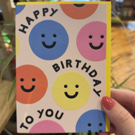 Happy Birthday Smiley Face Card