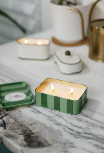 Wild Lemongrass Tin Candle
