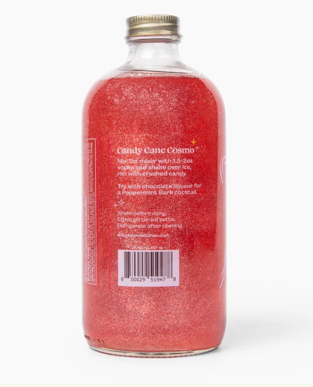 Candy Cane Sparkle Cocktail & Mocktail Mixer, 16 fl oz