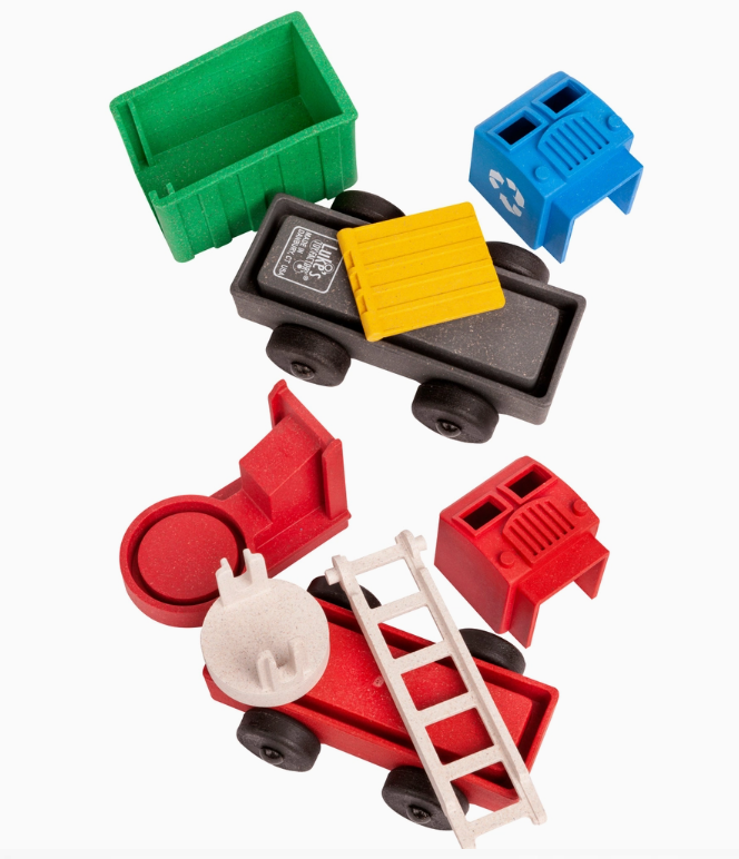 Fire and Recycling Truck 2 Pack