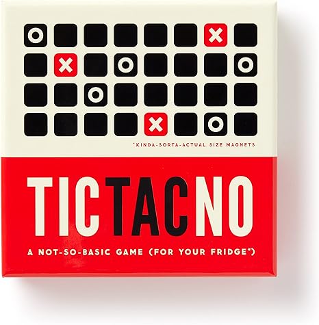 Tic Tac No Magnetic Fridge Game