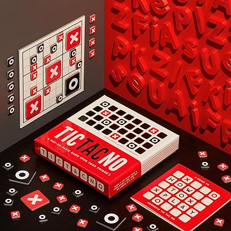 Tic Tac No Magnetic Fridge Game