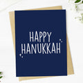 Happy Hanukkah Text Greeting Card
