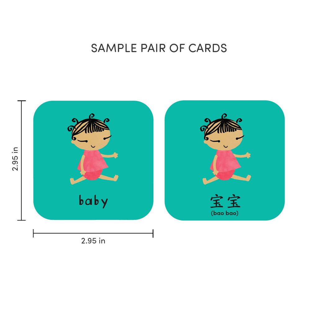 Minilingo Mandarin/English Bilingual Flashcards for Kids