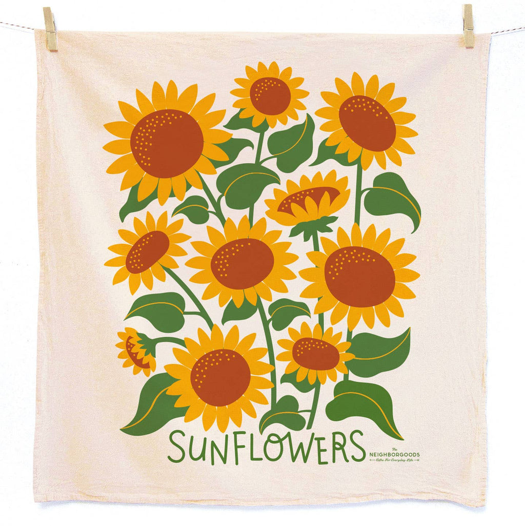 HELLO SUNSHINE (Sunflower,Marigold) -Tea Towel Set of 2