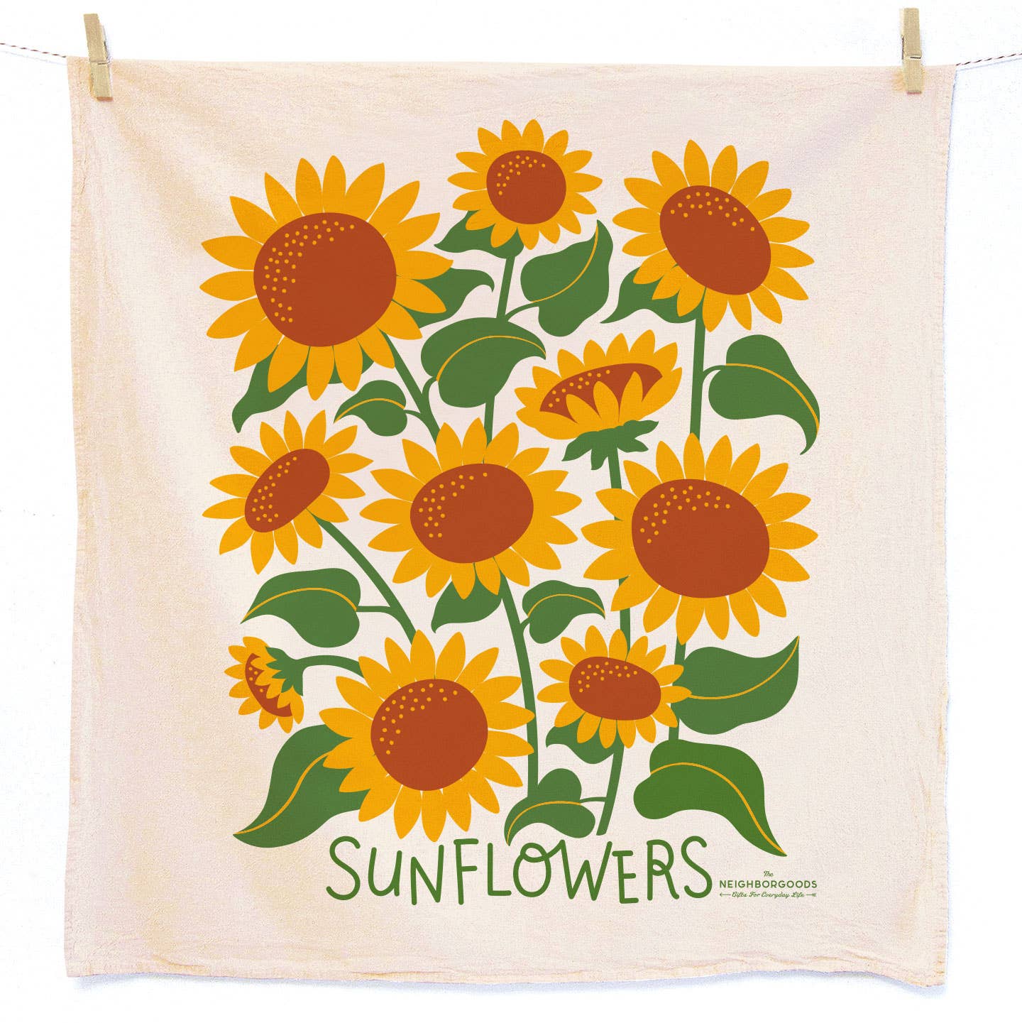 HELLO SUNSHINE (Sunflower,Marigold) -Tea Towel Set of 2