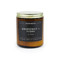 Grapefruit + Flora - Amber Jar Soy Candle