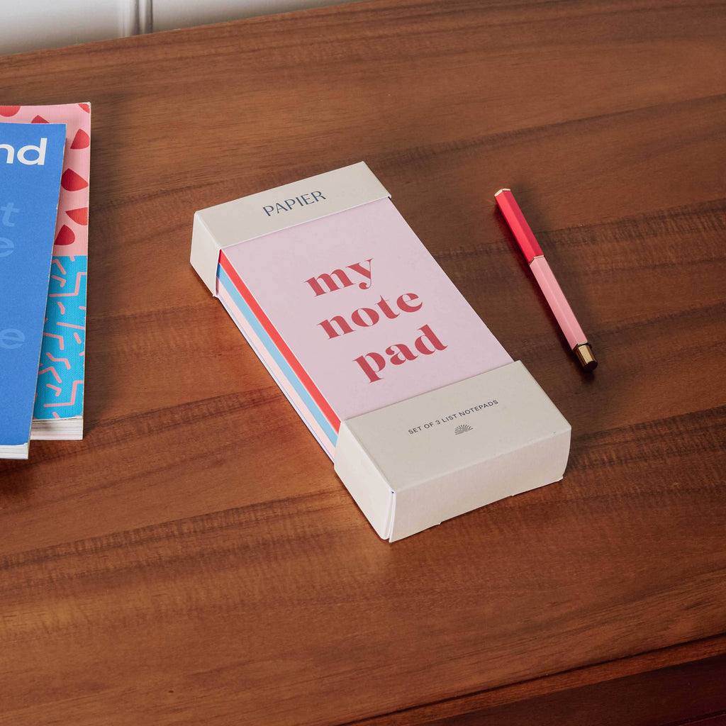 List Notepads, Set of 3