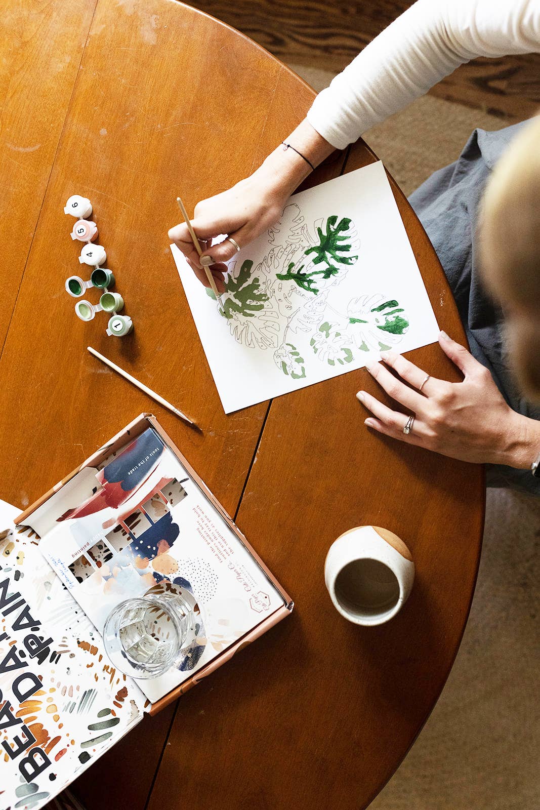 Red, White, & Bloom Paint-By-Numbers kit