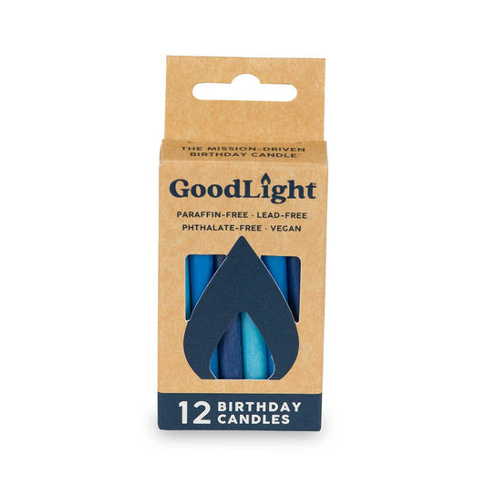 Birthday Candles | 12-Count Box: Blue Trio