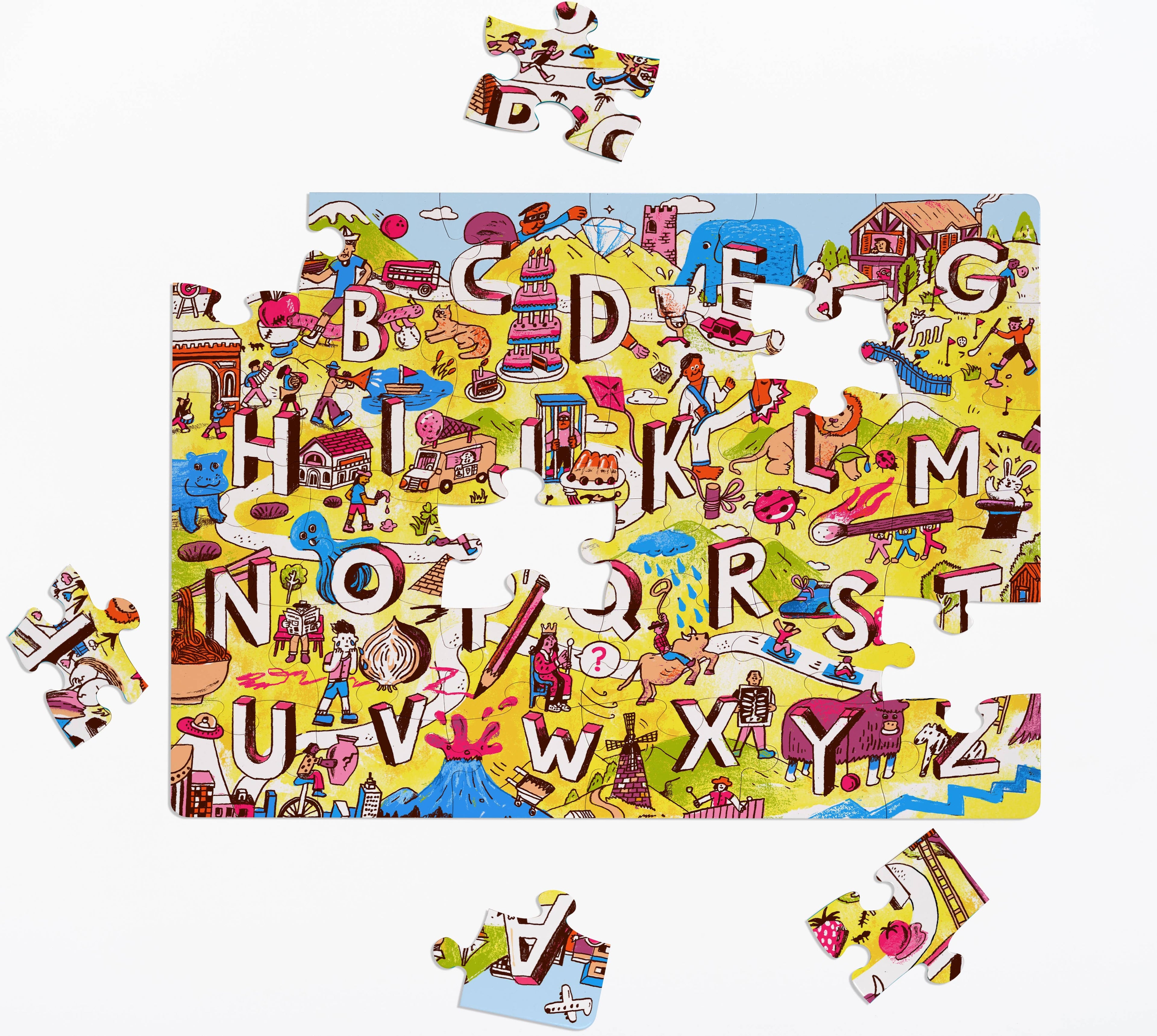 Nolja Alphabet City 36 Piece Jigsaw Puzzle