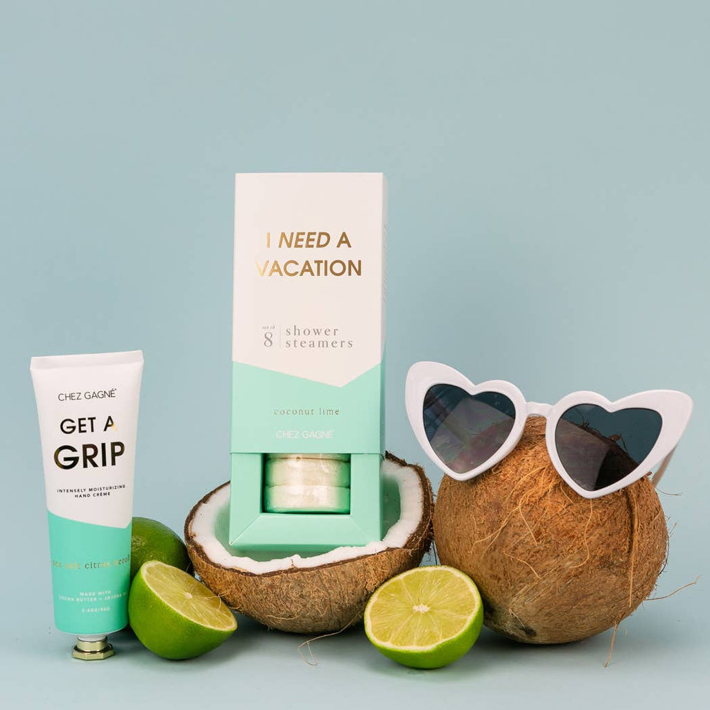 I Need A Vacation Shower Steamers - Coconut Lime - Set of 8