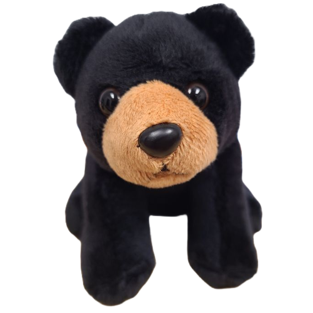 Russ the Canned Black Bear | Stuffed Zoo Plush w/Jokes
