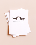 Too Long Dachshund Greeting Card