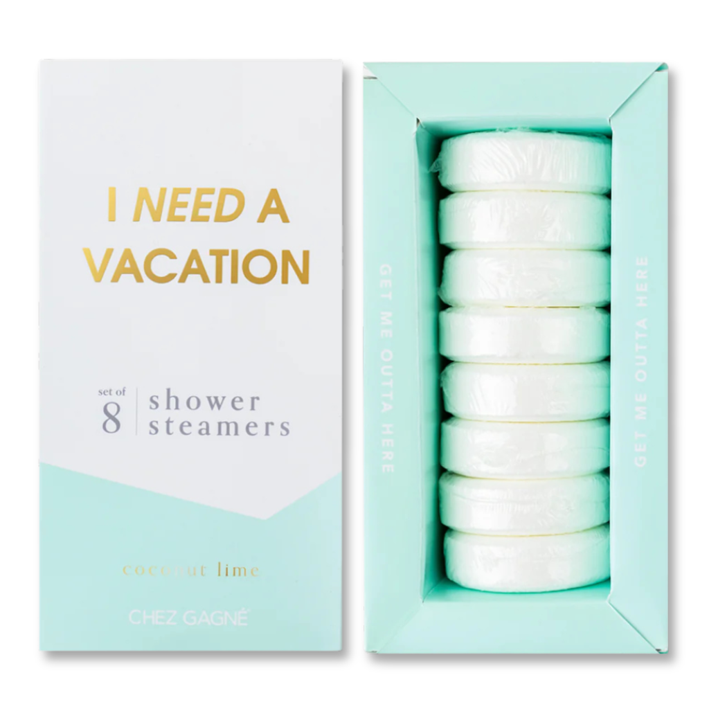 I Need A Vacation Shower Steamers - Coconut Lime - Set of 8