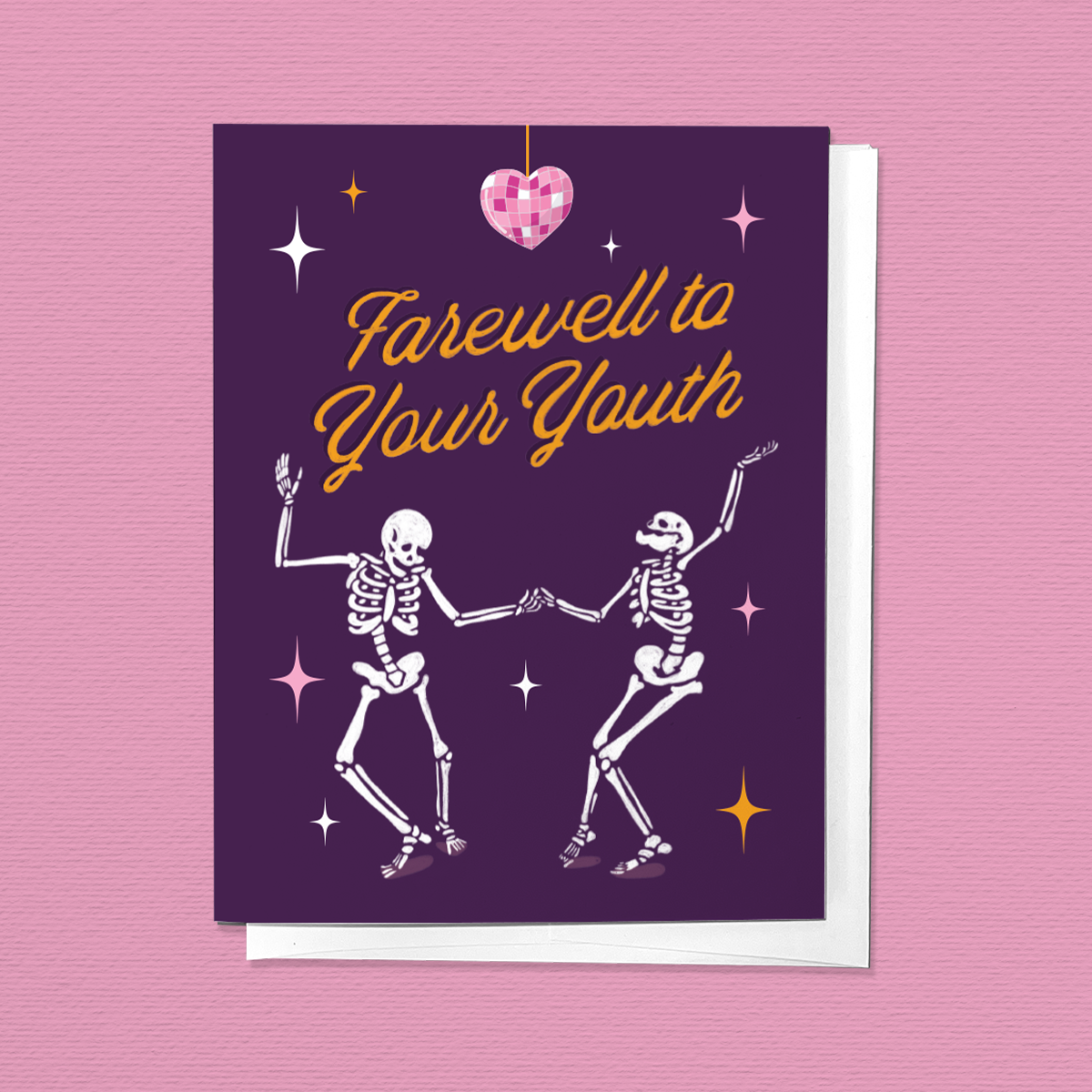 Farewell To Your Youth Skeleton Card