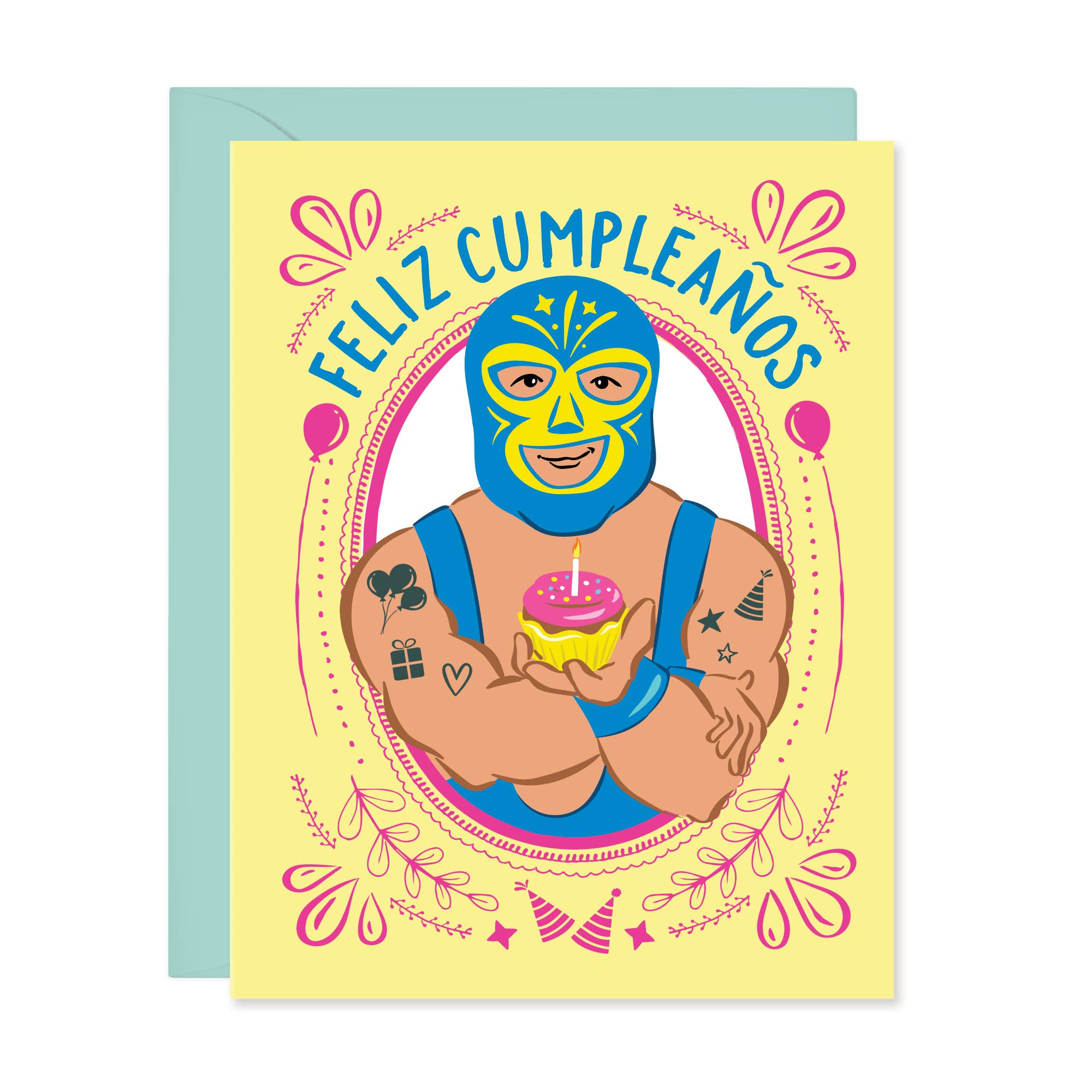 Lucha Libre Feliz Cumpleaños Birthday Card