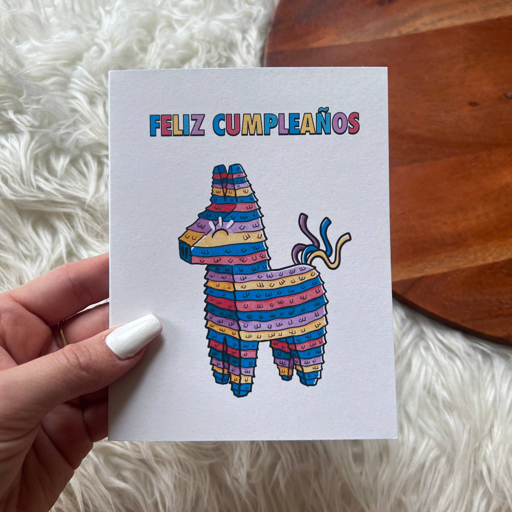 "feliz cumpleaños" Spanish Birthday Card